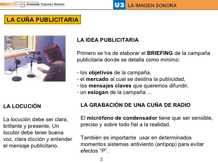 4 La cuña de radio
