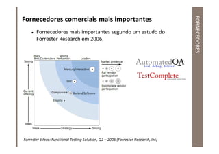FORNECEDORES
Fornecedores comerciais mais importantes
       Fornecedores mais importantes segundo um estudo do
       For...