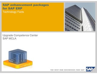 SAP enhancement packages
for SAP ERP
Technology Facts




Upgrade Competence Center
SAP MCLA
 