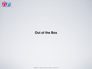 WUZZIN © is a registered trademark of WUZZIN s.l. October 2014
Out of the Box!
 