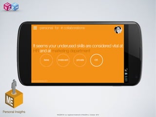 WUZZIN © is a registered trademark of WUZZIN s.l. October 2014
personal for # collaborations☰
 