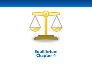 Equilibrium
Chapter 4
 