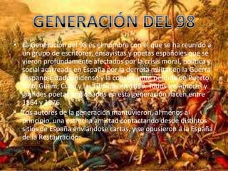 Modernismo y Generación del 98, por Enrique, José Manuel y Rubén