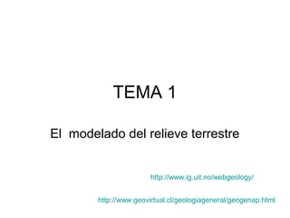 TEMA 1

El modelado del relieve terrestre


                       http://www.ig.uit.no/webgeology/


        http://www.geovirtual.cl/geologiageneral/geogenap.html
 