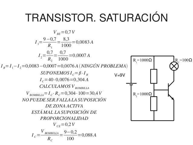 Como Saber Si Un Transistor Esta En Saturacion