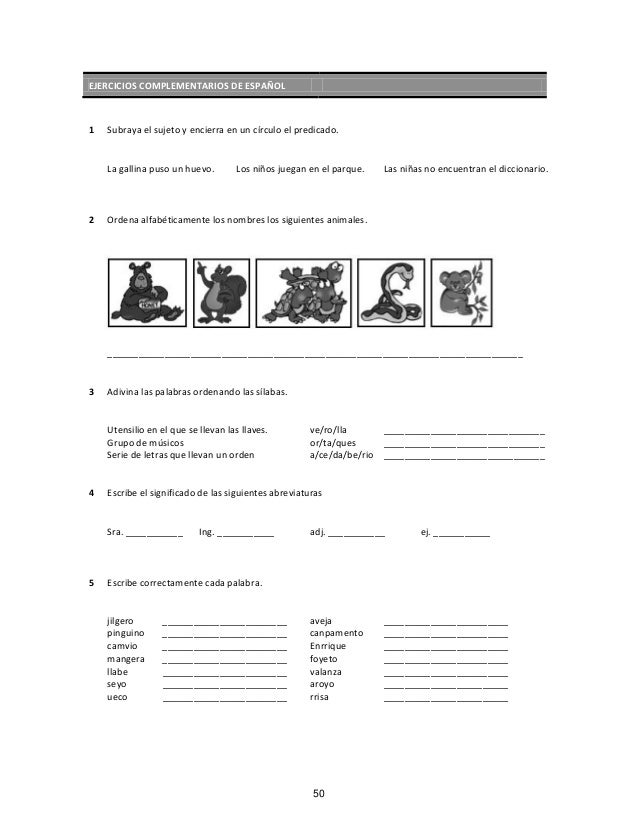 4º español y matemáticas ayuda para el maestro.com