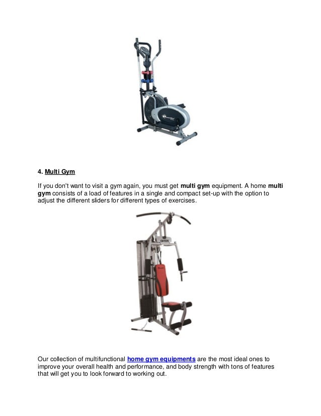 4 essential fitness equipment that a home gym must have!