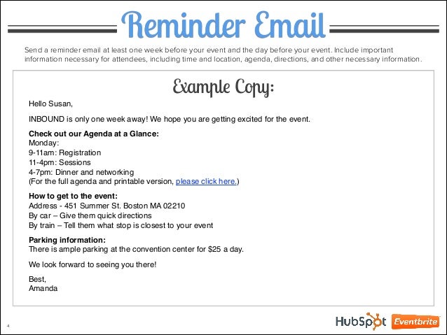 How to write party reminders