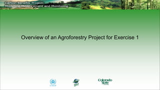 Overview of an Agroforestry Project for Exercise 1
 