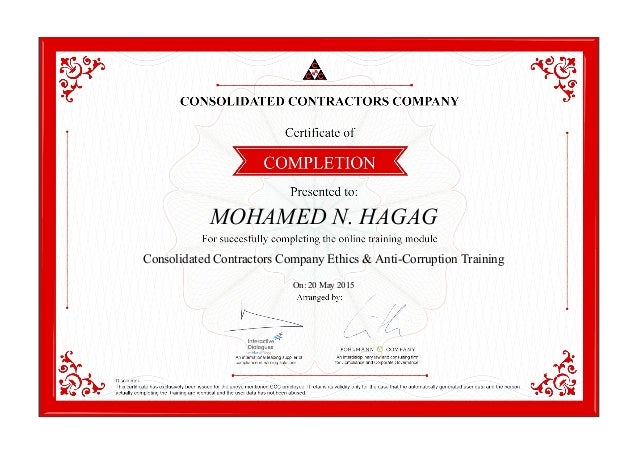Ethics Ccc Certificate