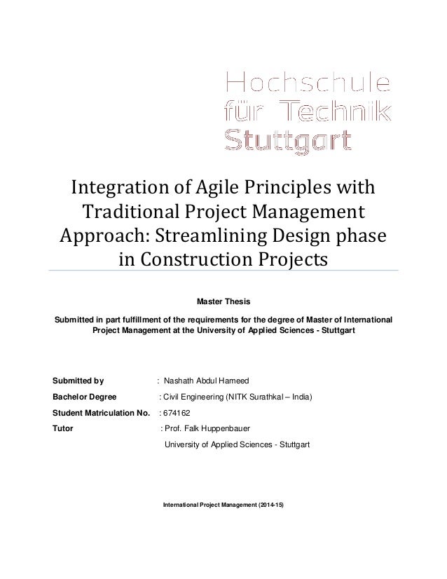 Design management master thesis