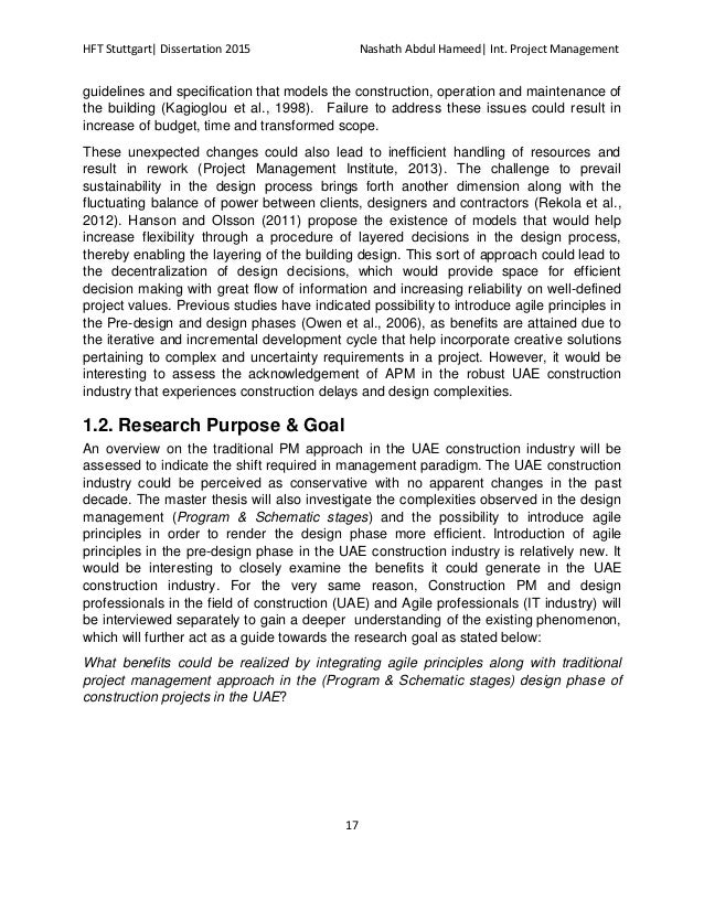 Master thesis budget