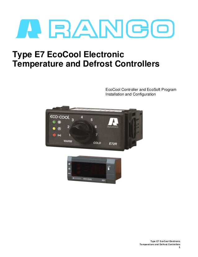 Ranco EcoCool manual