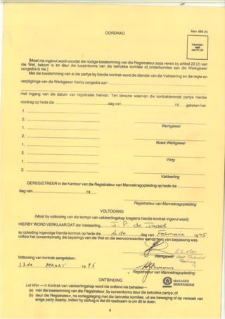 learner contract JP De Jager