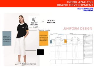 ปักโลโก้
or
MATTER MAKERS
BANGKOK
.UNIFORM DESIGN
TREND ANALYSIS
BRAND DEVELOPMENT
 