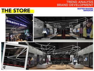 THE STORE
TREND ANALYSIS
BRAND DEVELOPMENT
MATTER MAKERS
BANGKOK
 