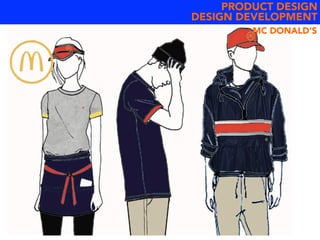 PRODUCT DESIGN
DESIGN DEVELOPMENT
MC DONALD’S
 