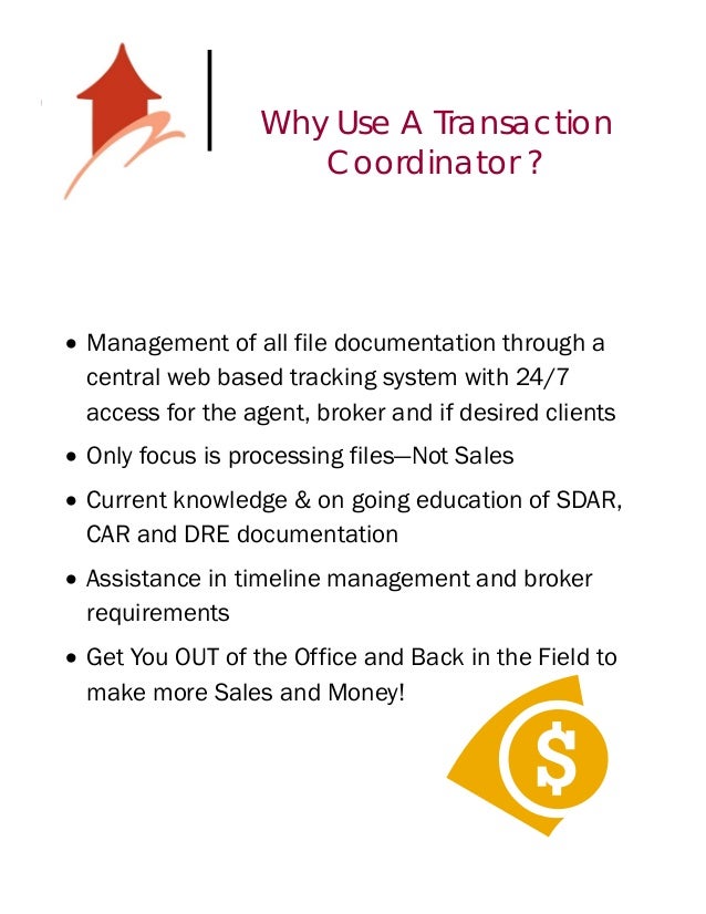 tc information publication transaction coordinator flyer