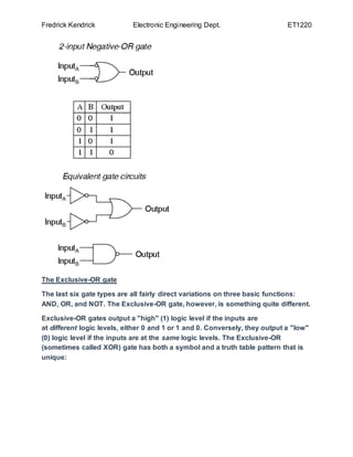 AND, NAND, OR, NOR GATES | DOCX