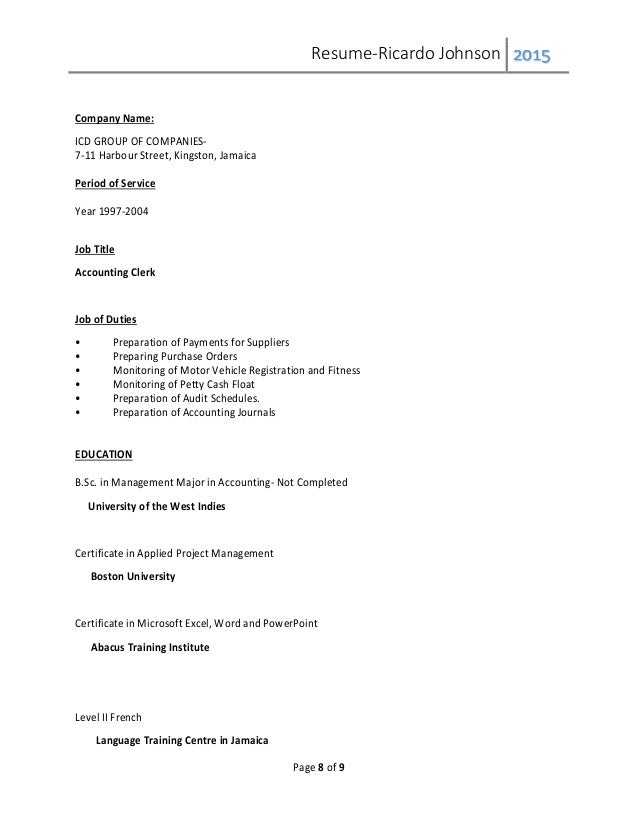 ricardo adrian johnson resume rv sep 2015