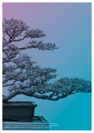 STANLIB ASSET MANAGEMENT REG. NO. 1969/002753/06 | AN AUTHORISED
FINANCIAL SERVICES PROVIDER IN TERMS OF THE FINANCIAL ADVISORY AND
INTERMEDIARY SERVICES ACT 37 OF 2002 (LICENCE NO. 26/10/719)
 