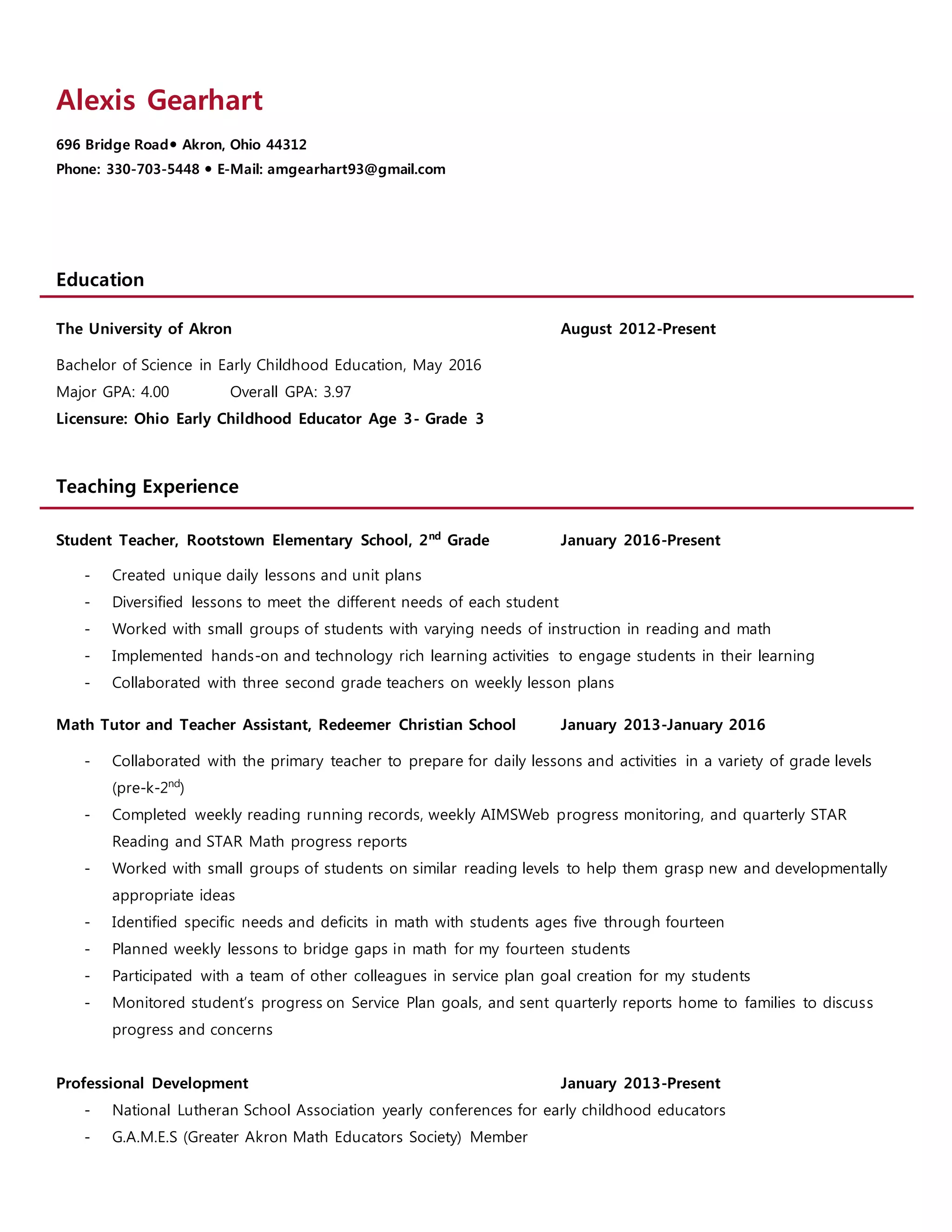 Education Resume PDF - Education Resume 1 2048 