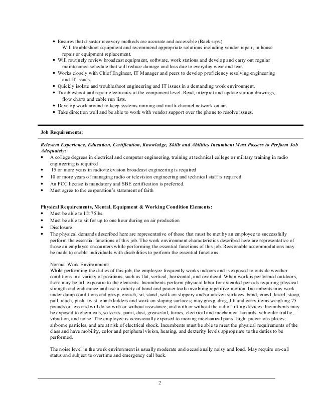 director of engineering job description