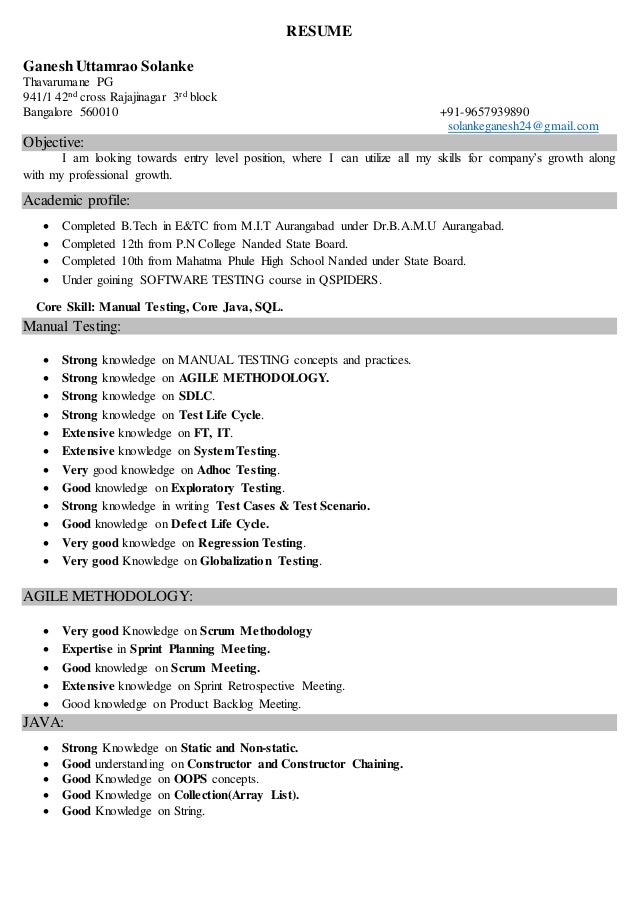 b resume