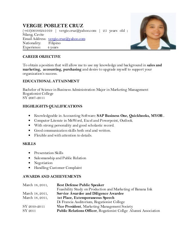 resume updated