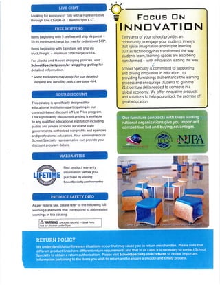 Pages from George I Sanchez CCS_ featured in School Specialty catalog