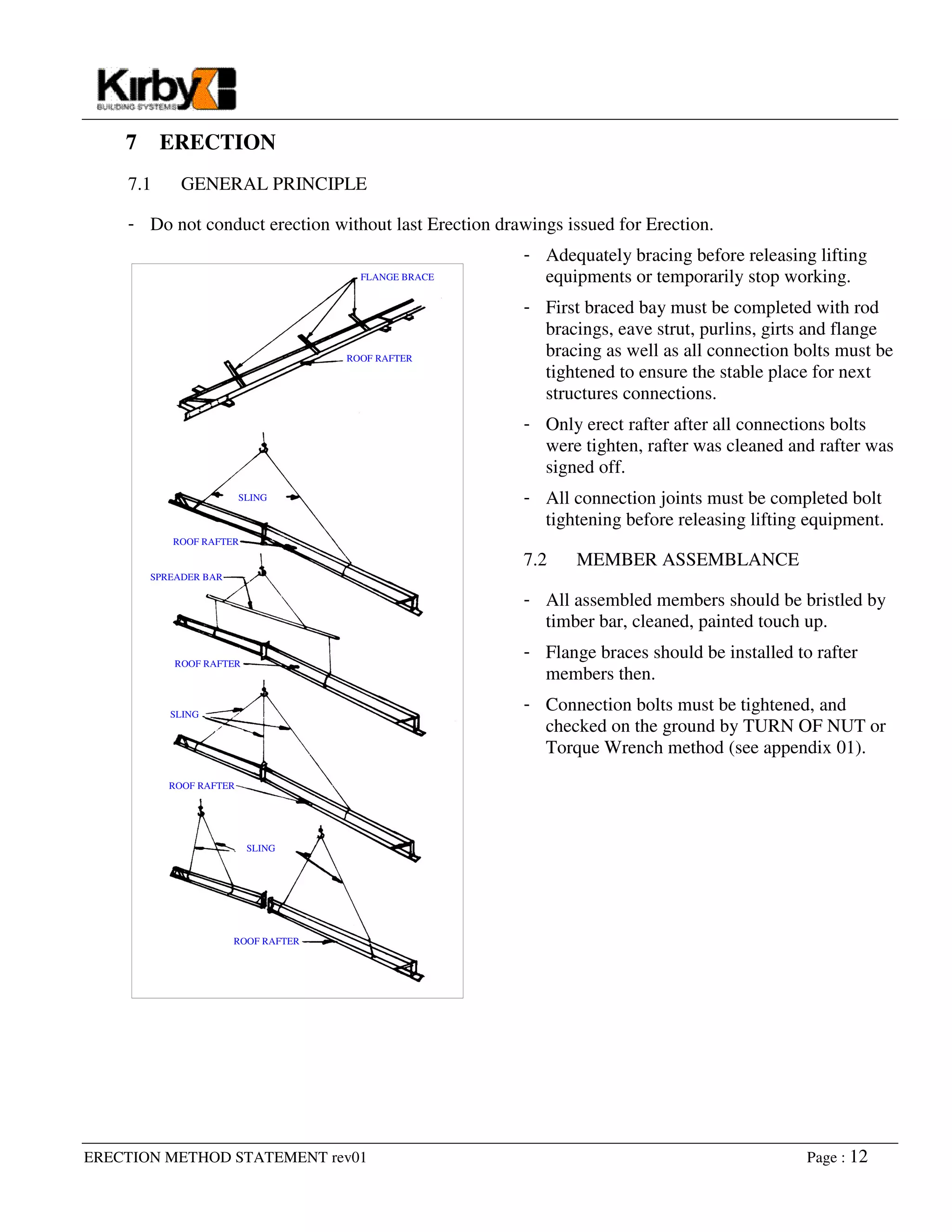 ERECTION METHOD STATEMENT | PDF