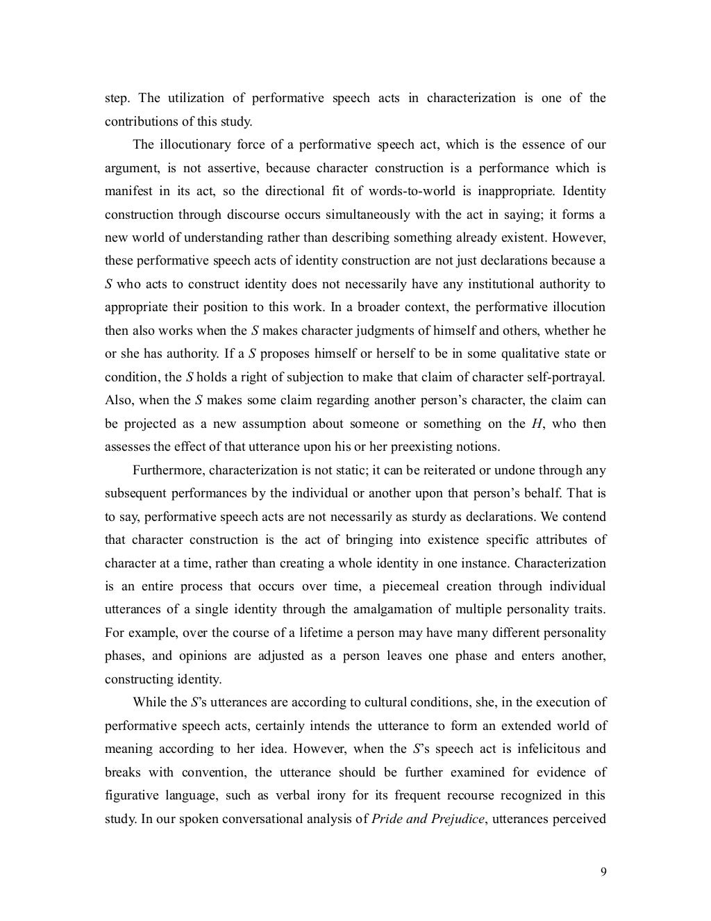 Dissertation Analysis