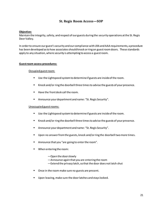 Security Officer Training Manual PDF