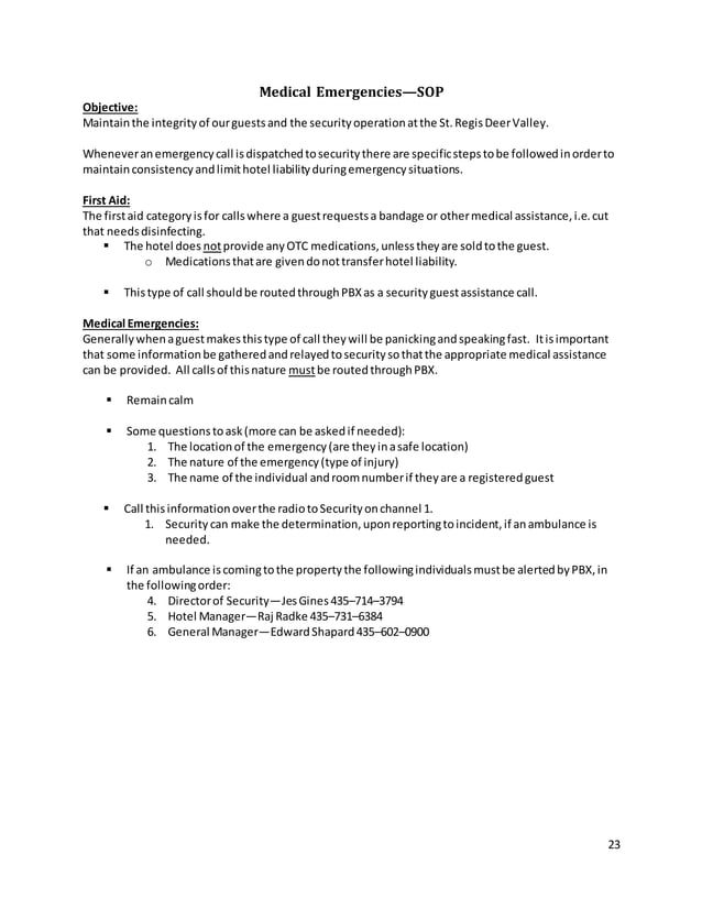 Security Officer Training Manual PDF