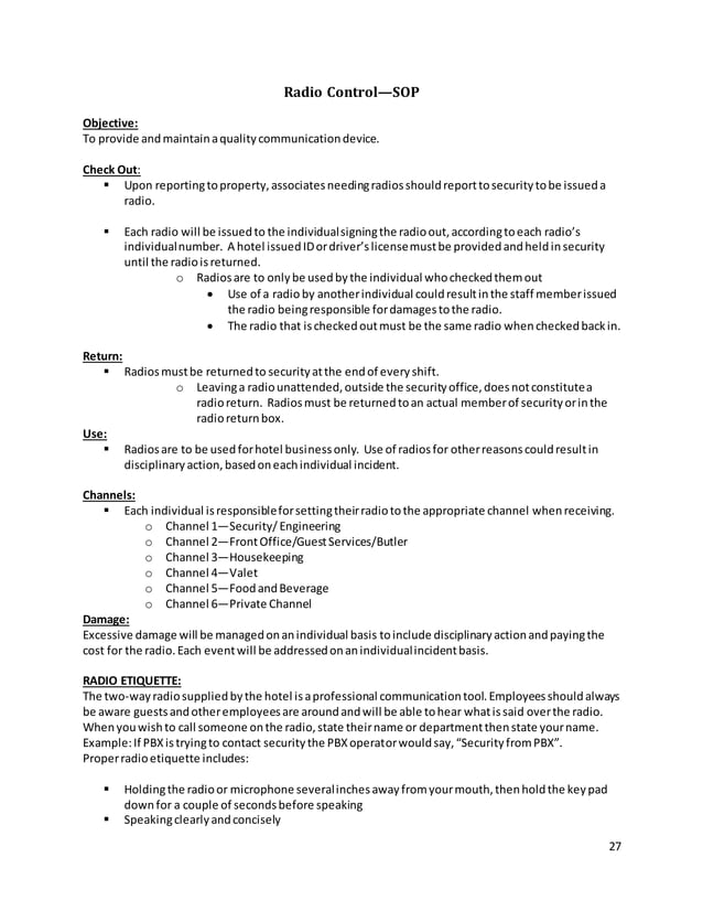 Security Officer Training Manual PDF