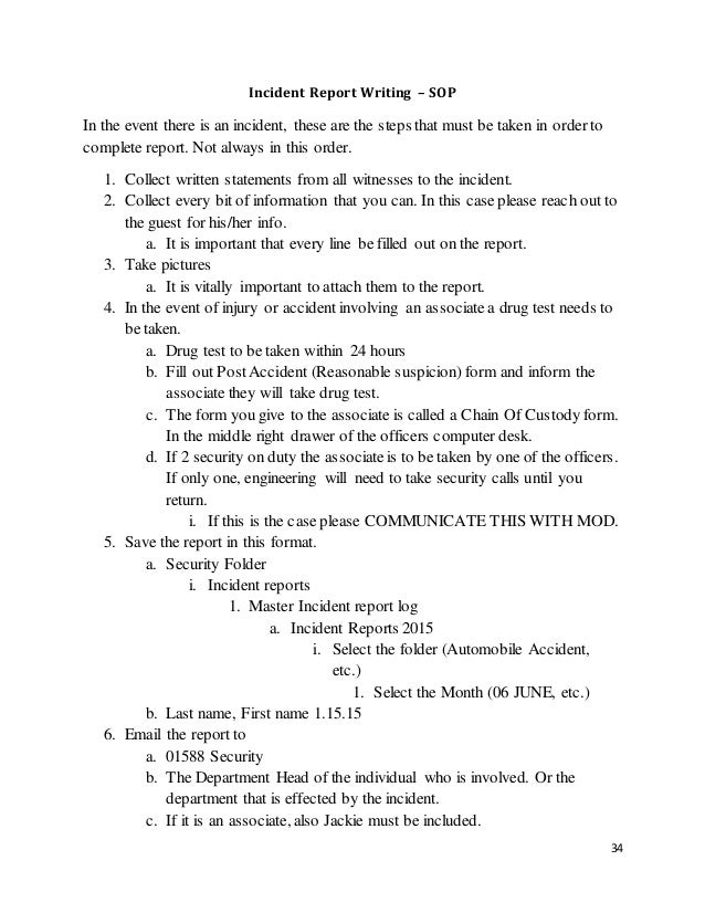 incident report writing training koni polycode co