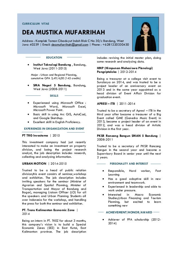 Cv Dea Mustika Des 2015