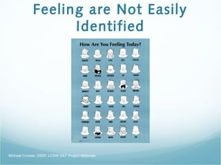 Feeling are Not Easily
Identified
Michael Crocker, DSW, LCSW SAT Project Materials
 