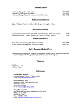 Resume and CV - 4-2014