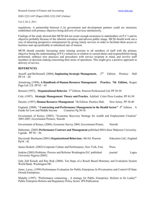 4 factors affecting implementation of performance contract | PDF