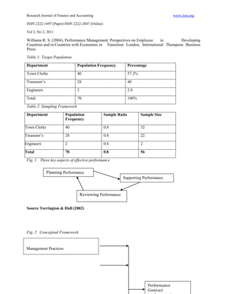 4 factors affecting implementation of performance contract | PDF