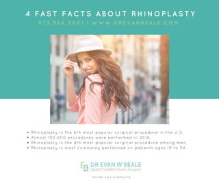 4 fast facts about rhinoplasty