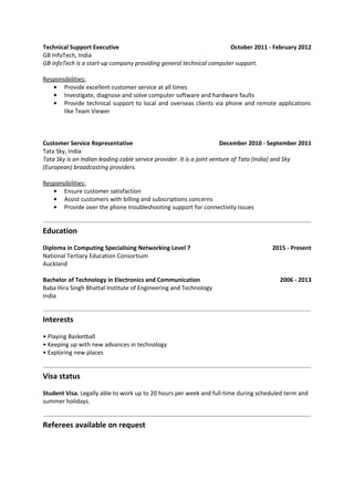 Sandeep Malik tech CV | DOC