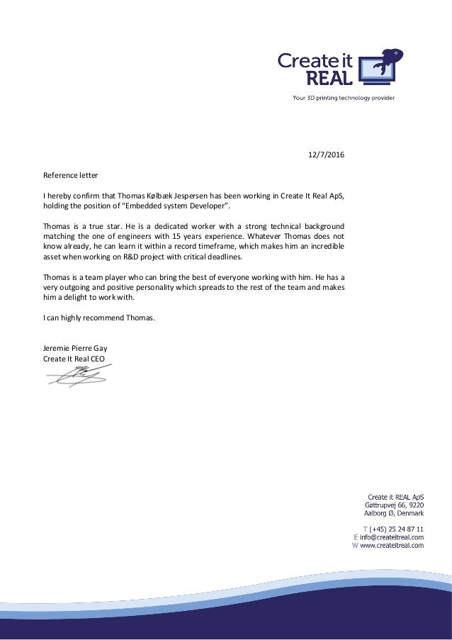 letter of recommendation create it real letter of recommendation time frame