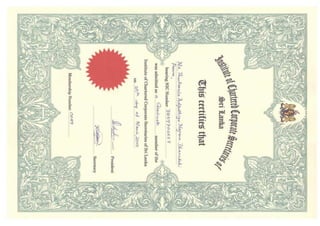 ICCS -Certificate