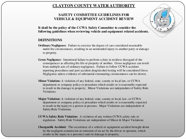 company vehicle policy and procedures