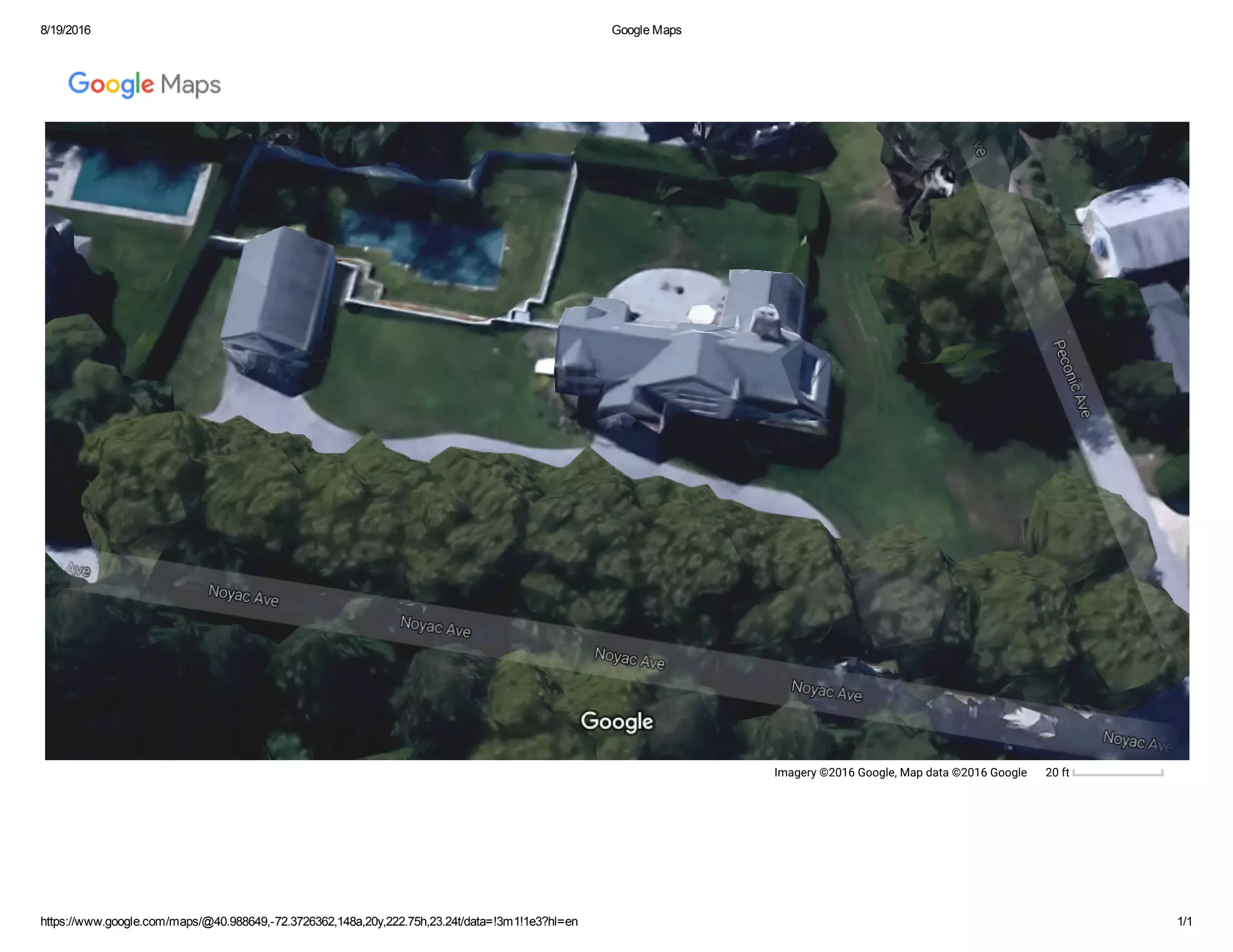 8/19/2016 Google Maps
https://www.google.com/maps/@40.988649,72.3726362,148a,20y,222.75h,23.24t/data=!3m1!1e3?hl=en 1/1
Imagery ©2016 Google, Map data ©2016 Google 20 ft