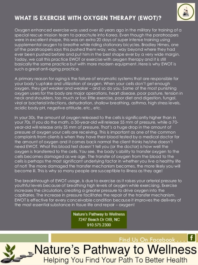 WHAT IS EXERCISE WITH OXYGEN THERAPY_EWOT