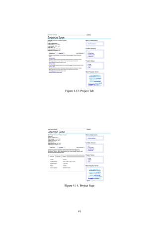 Figure 4.13: Project Tab
Figure 4.14: Project Page
41
 