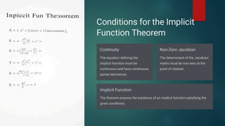 Describing ppt on Jacobian of Implicit Function | PDF